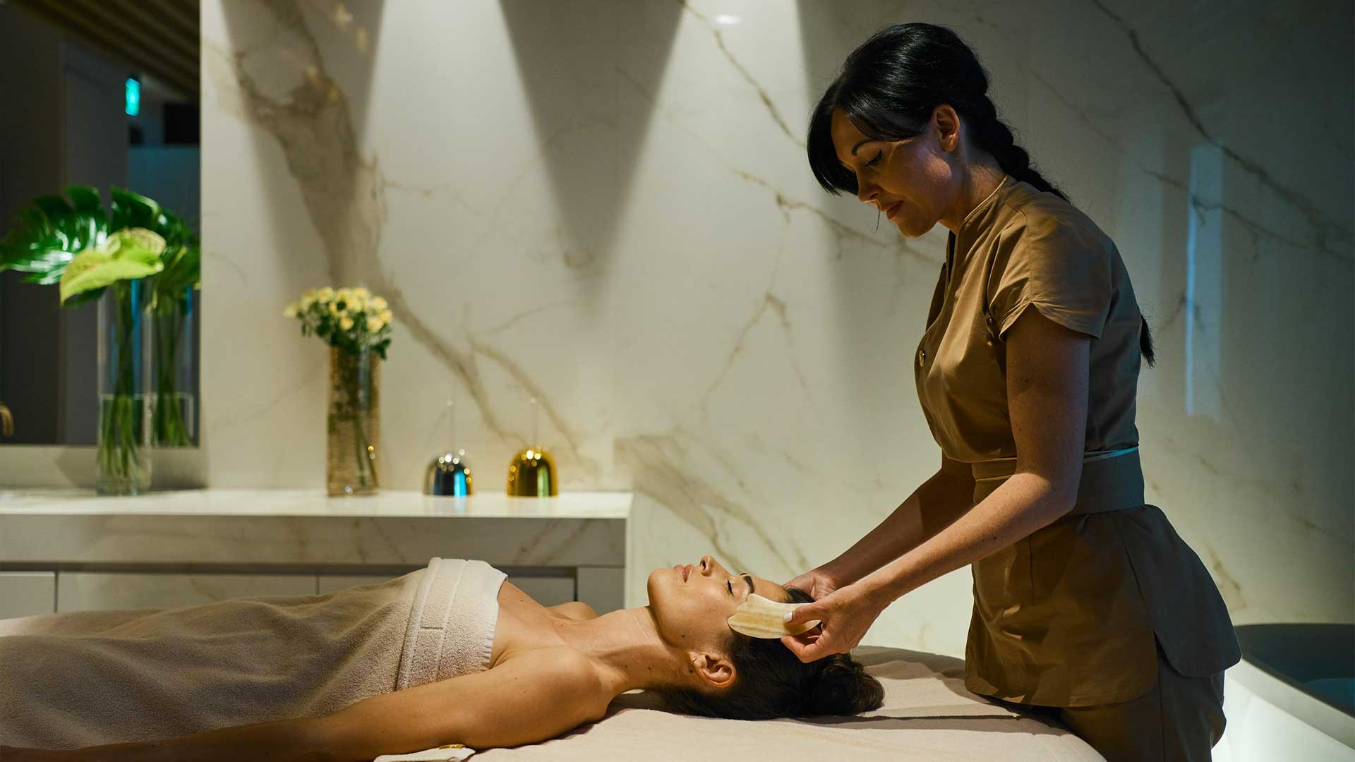 Professional microneedling treatment 